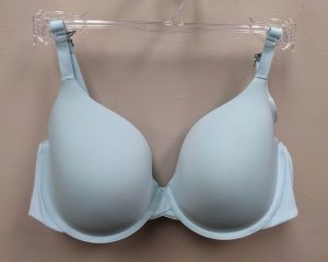 A bra with bonded edges at the neckline