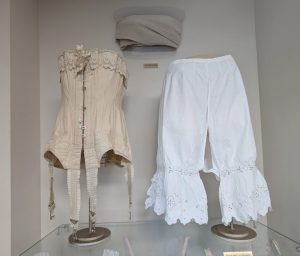 Edwardian corset and vintage French bloomers at Grail