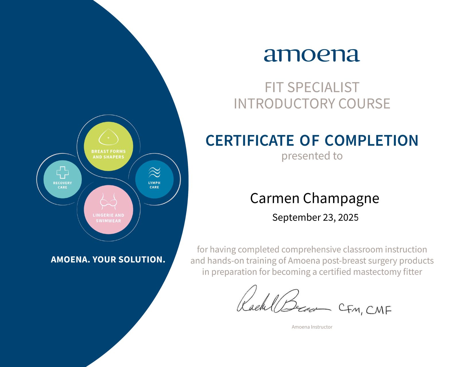 Mastectomy pre-certification