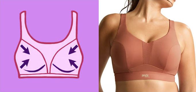 Combination sports bra
