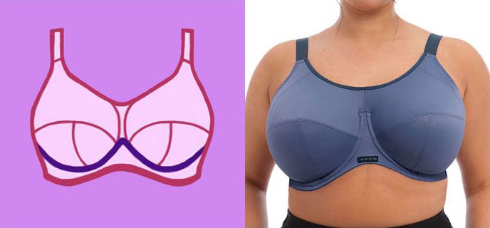 Encapsulation sports bra