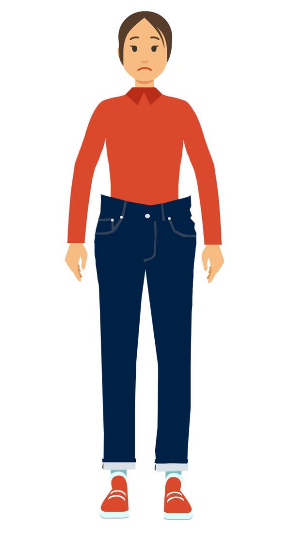 Adding inches makes your clothes fit poorly.