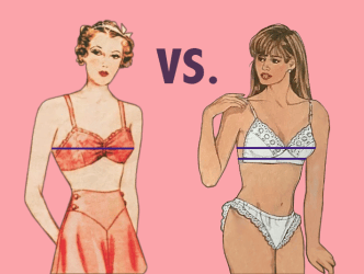Vintage vs Modern Bra Sizing
